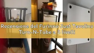 Recensione del Furinno Just Tavolino Turn-N-Tube a 3 livelli, Confezione da 2, Bianco (Espresso)/Bia