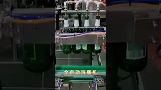 Glass bottle washing machine