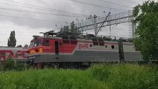 ВЛ80Т-797 с вагоном - дефектоскопом ВД-УМТ-1