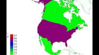 North America - Liner Shipping Connectivity Index - Time Lapse