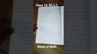 Chapter 1 Math class 10 short note#shorts #math#viralvideo