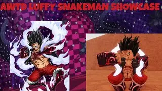 New Meta Gear 4 Snakeman Luffy SR++ Showcase! Anime World Tower Defense