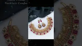 Matte Finish Necklace Combo set