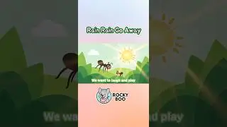 Rain Rain Go Away with Rocky Boo 🌧️💛 | Kids Rainy Day Short