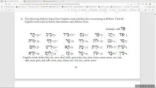 Hebrew/Culture Study 7/9/22 Lesson by Zaqan Yaiqab Ban Yahawadah and Moreh Samak Tazawar