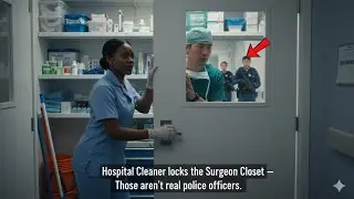 Hospital Cleaner locks the Surgeon in the Closet Don't go out there Those aren't real police…