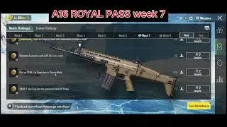 pubgmobile A16 ROYAL PASS WEEK 7#bgmi #pubg #pubgm #pubgmobile