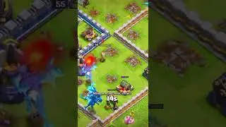 The Queen Shows Power Even Almost 💀 #coc #clashofclans #epicmoments