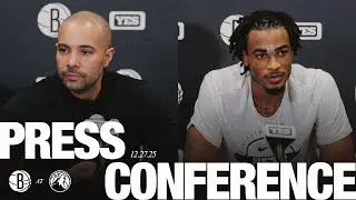 Jordi Fern&aacute;ndez and Nic Claxton Discuss win vs. Timberwolves