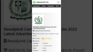 Rawalpindi Cantonment Board Jobs 2023 | New Govt Jobs in Pakistan
