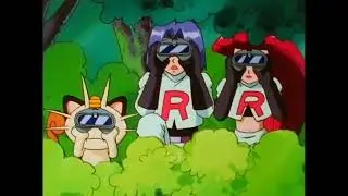 Team rocket spies on A.J. and his sandshrew.