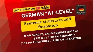 German A1 Live practice session-Verb Conjugation W-Frage Ja-Nein Frage