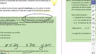 V2.5 Fonction &agrave; optimiser (Fonction objectif)