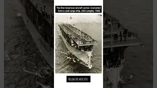The first American aircraft carrier. Converted from a coal cargo ship.USS Langley. 1928 #usahistory