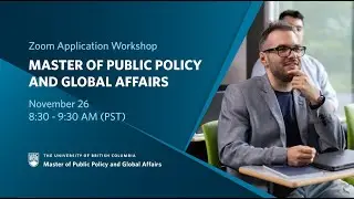 Application Workshop 2024 &ndash; Master of Public Policy & Global Affairs
