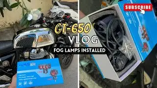 BEST FOG LAMP FOR ALL BIKES | HJG FOG LAMP🔥| CONTINENTAL GT-650 | KARTIK ARORA VLOGS