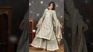Gota patti lace dressdesign2025 🎀gota patti work suit design #shorts #gota #gotawork weddingdress#yt