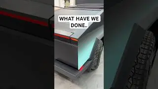 World&rsquo;s First Fade Wrap CyberTruck.. #custom #transformation #vinyl #carwrap #cybertruck #tesla #car