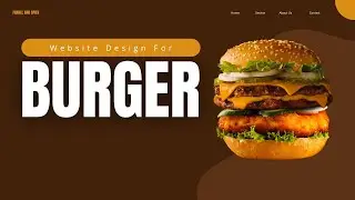 Website Design For Burger Shop -Website Design Company Chennai #webdesigncompanyinchennai