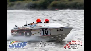First Lap of Open Mens of the World WaterSki Racing  Championships 2025, Belgium.