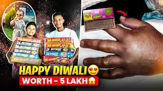 Pataka Se Hat Jal Gaya 😭 || Happy Diwali Sky Shot Testing 😱 | Testing Biggest Skyshot - Sonu Vlogs