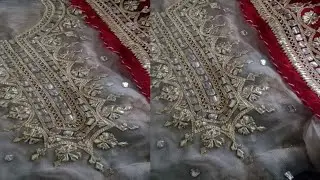 Gottapatti suit design at home✨️How to do gottapatti work at home✨️Gottapatti neckline Tutorial|2024