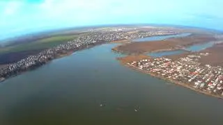 Над Сухим лиманом. Высота 200 м. Ветренно.  Sonicmoell HD Wing 1213.