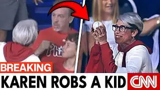 Philly Karen STEALS Kid&rsquo;s Foul Ball.. Baseball Game Turns Into Viral Scandal & Internet Outrage! ⚾️