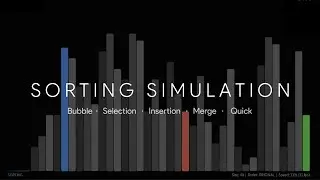 Sorting Algorithms Visualizer in java (version 1)