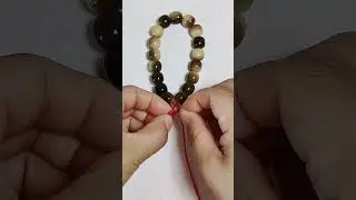 Easy DIY Jewelry Tutorial How to Finish a Beaded Bracelet with a Double Tail Knot  #diy #bracelet