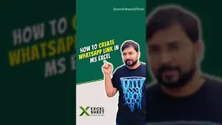 How To Create WhatsApp Link In Ms Excel | Excel Tips & Tricks #shorts #ytshorts #exceltips