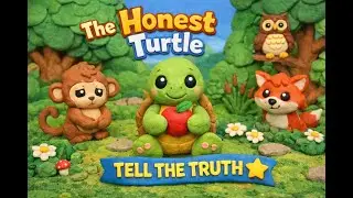 The Honest Turtle 🐢 | Claymation Moral Story for Kids About Honesty