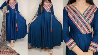 Stylish umbrella frock design cutting and stitching/ long dress/ long frock / party wear dress