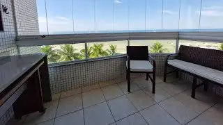 Apartamento Pé Na Areia a Venda com 3 quartos, Caiçara, Praia Grande - R$ 750 mil, Cod: 5190