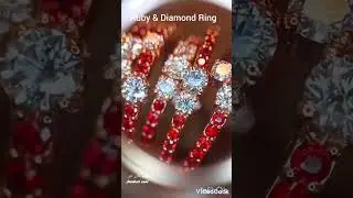 .Crafting a Rose-Gold Ring with Ruby Side Stones & 0.10ct Diamonds | Micro Setting Close-Up
