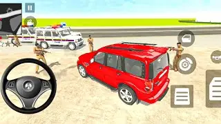 Police shoot Franklin's Scorpio Car In Indian Theft Auto Simulator Game #cargameplay 1