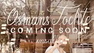 Window Calligraphy for a Berlin Restaurant in Freehand Romantic Script Lettering