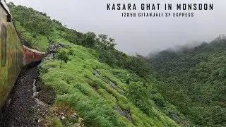 Mesmerizing Ghat Ride In Monsoon | 12859 Gitanjali SF Express | #centralrailways