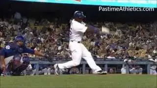 YASIEL PUIG Home Run Baseball Swing Slow Motion Hitting Mechanics Analysis LA Dodgers MLB