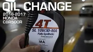 TUTORIAL: 2016 / 2017 Honda CBR500R Oil Change