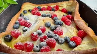 3-Ingredient Super Fluffy Dutch Baby Pancake Recipe &ndash; Better Than Restaurant!