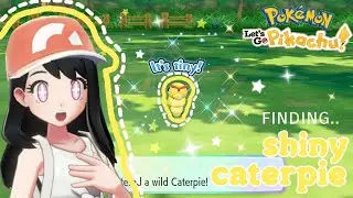 ♡ SHINY CATERPIE from a CATCH COMBO! (Pokemon Let's Go Pikachu) ♡