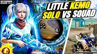 Little kemo🔥Solo vs squad in Bgmi {I phone 13 in Gameplay