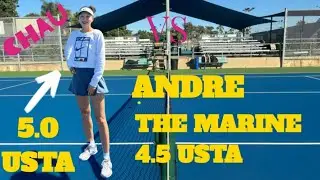 Tennis Battle of the Sexes | Rematch vs Andre the Marine 4.5 USTA
