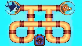 Save the fish // mobile game // max level noob vs pro // pull the pin save fish