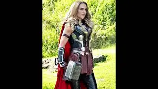 First Look at Natalie Portman as Jane Foster/Lady Thor in Thor: Love and Thunder.