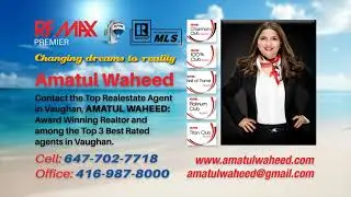 AMATUL WAHEED-TOP BEST RATED REALTOR IN VAUGHAN