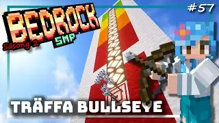 Mitt i prick! Bygger skjutbana & Tränar pilbåge för Bullseye-advancment, Bedrock SMP 57 - Minecraft