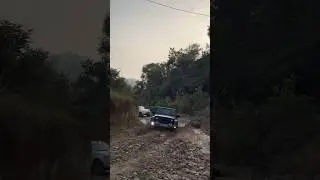 Thar off roading in deep muddy ruts. Underbody damaged. #4x4 #offroading #offroad