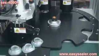Rotary Type Induction Capless Sealer For Glass Jar (Multi Jur) - SES-4000-R2.wmv